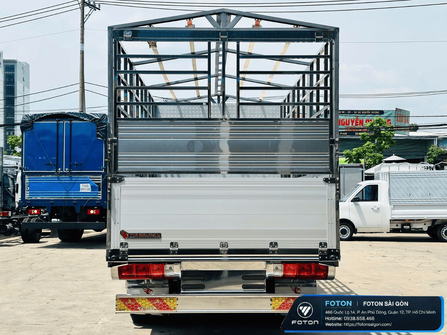 Xe Tải Foton Tải 7.650KG Thùng Mui Bạt Nhôm